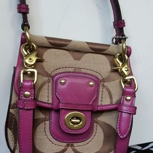 Coach - Purple Berry Signature crossbody leather